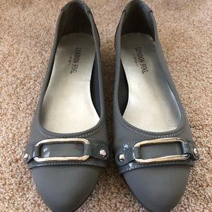 Sz 7.5 Gray London Fog Flats